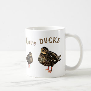 I Just Really Love Ducks Drinkware -  Coffee Mug