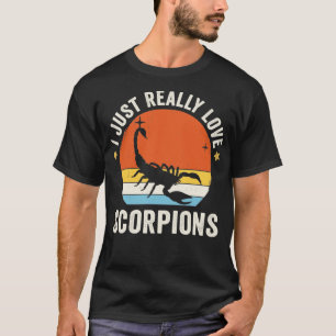 I Just Really Love Scorpions 80s Retro Vintage Sun T-Shirt