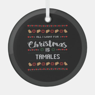 I Just Want To Bake Stuff And Watch Christmas Glass Tree Decoration