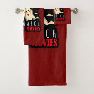 I Just Want To Cuddle And Watch Horror Movies Bath Towel Set