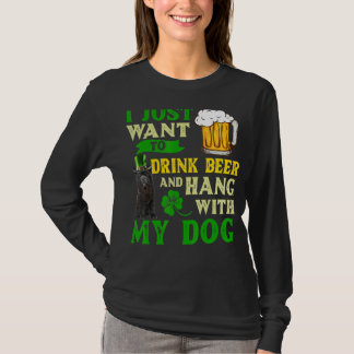 I Just Want To Drink Beer And Hang With My Chow Ch T-Shirt