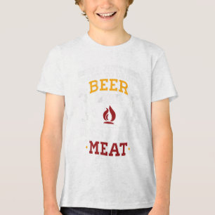 I Just Want To Drink Beer And Smoke Some Meat Bbq Tri-Blend Shirt