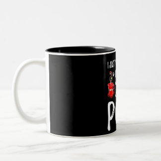 I Just Want To Drink Coffee & Pet My Pom Two-Tone Coffee Mug