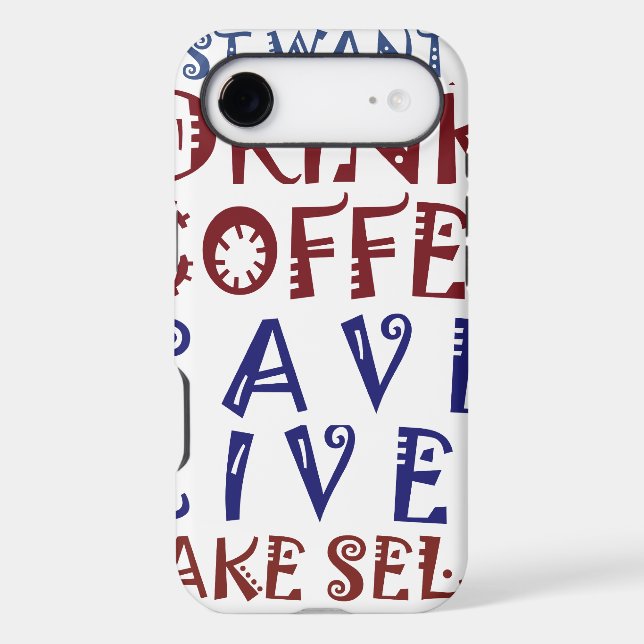 I Just want to drink coffee Save lives (Back)