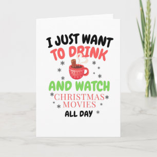 I just want to drink hot chocolate card