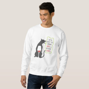 i just want to drink wine and rescue dogs sweatshirt