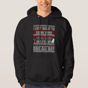 I Just Want To Drink Wine Pet Dog Sweater Ugly