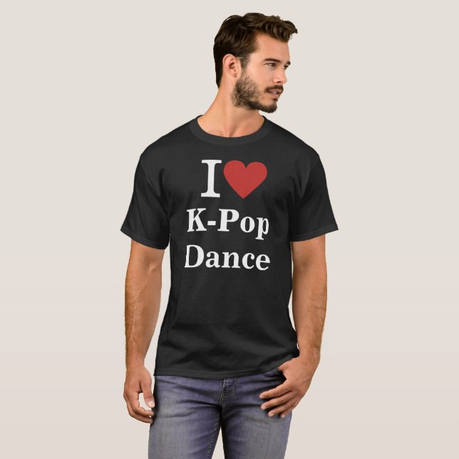 I ❤️ K-Pop Dance CUSTOM Men's T-Shirt (Front Full)