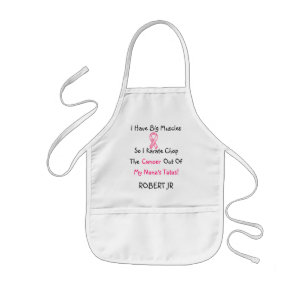 I karate Chop My Nana's Cancer Kids Apron