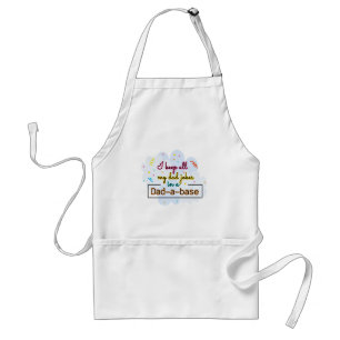 I Keep All My Dad Jokes In A Dad-A-Base Standard Apron