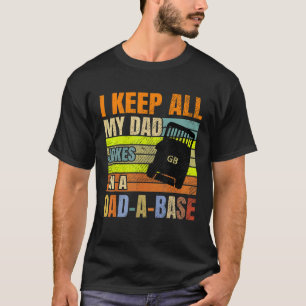 I Keep All My Dad Jokes In A Dad A Base Vintage Fa T-Shirt