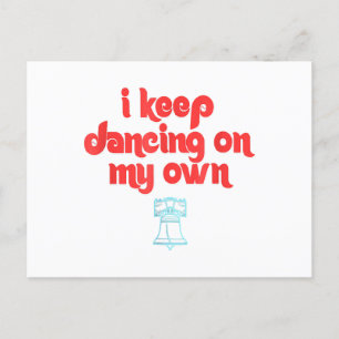 I Keep Dancing on My Own Philly Philadelphia Holiday Postcard