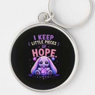 I Keep Little Pieces of Hope Key Ring