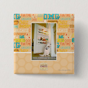 I keepz ur beerz 15 cm square badge
