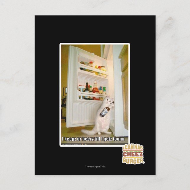 I keepz ur beerz postcard (Front)