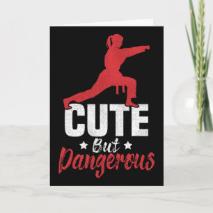 I Kick Like A Girl-karate Kickboxing Girl _1 Card