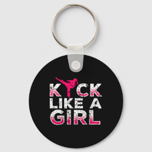 I Kick Like A Girl-karate Kickboxing Girls  Key Ring