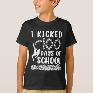 I Kicked 100 Days Of School Soccer 100th Day For B T-Shirt