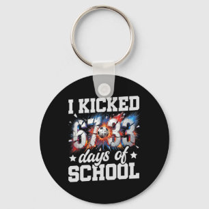 I Kicked 100 Days Of School Soccer 100th Day Of Sc Key Ring