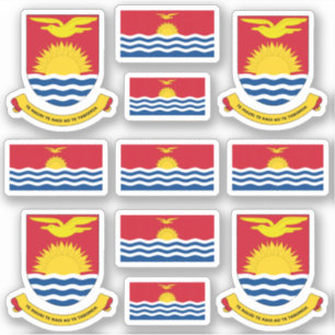 I-Kiribati state symbols / coat of arms and flag S