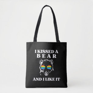 I Kissed A Bear And I Liked It Funny Tote Bag