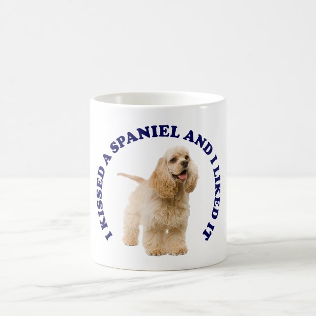 I Kissed a Cocker Spaniel Coffee Mug (Center)