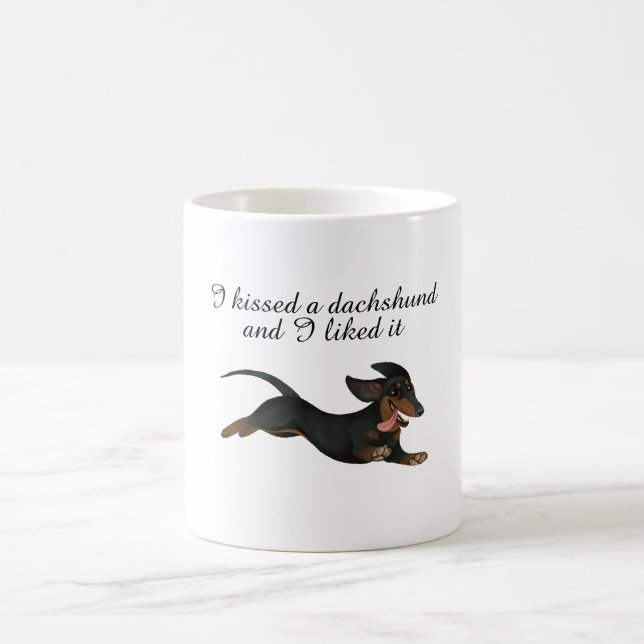 I Kissed A Dachshund and I liked It Mug (Center)