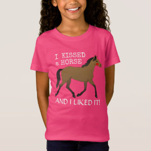 "I kissed a horse and I liked it" with bay pony T-Shirt
