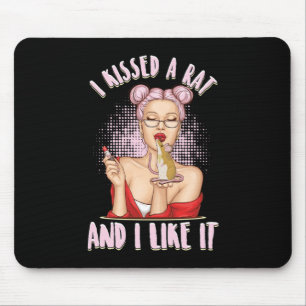 I Kissed A Rat Mouse Mice Rodent Animal Pet Gift Mat