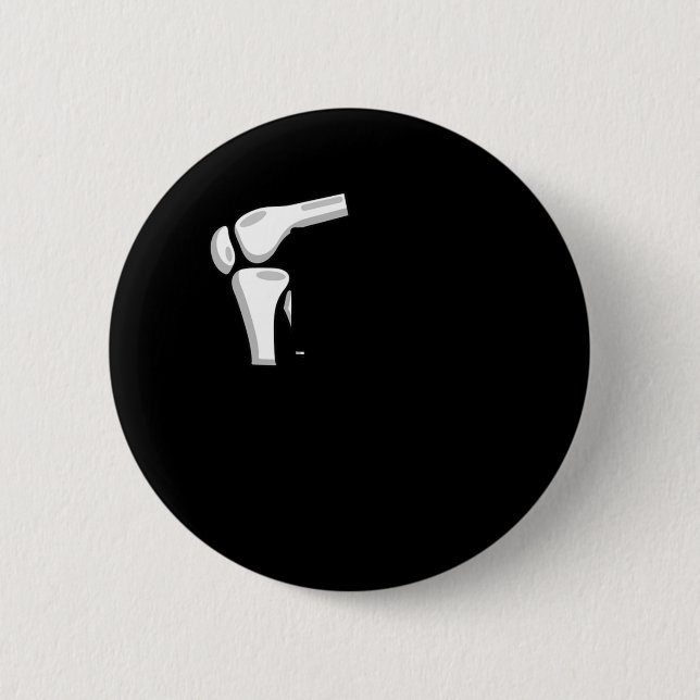 I Kneed Help Surgery Replacement Bionic Knee Club 6 Cm Round Badge (Front)