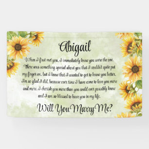 I Knew You Were The One Personalised Proposal Banner
