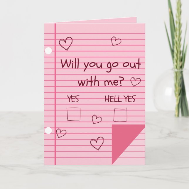 I Knew You'd Say Yes! Funny Valentine Card (Front)