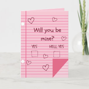 I Knew You'd Say Yes! Funny Valentine Card
