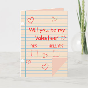 I Knew You'd Say Yes! Funny Valentine Card