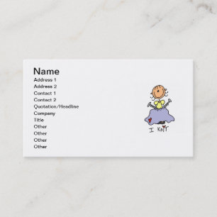 I Knit Business Card