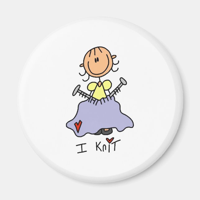 I Knit Magnet (Front)