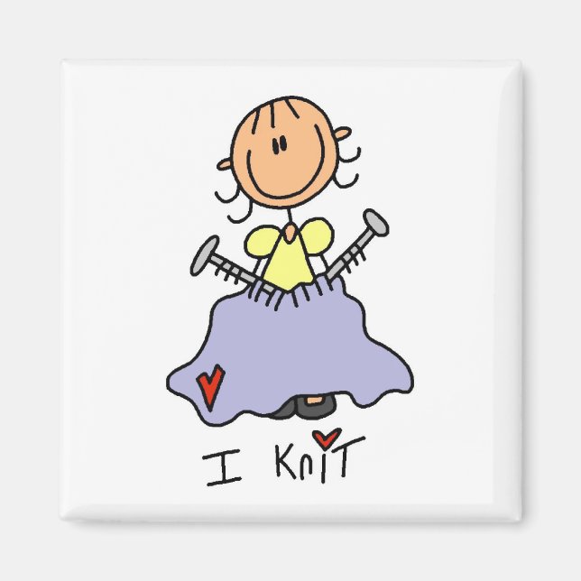 I Knit Magnet (Front)