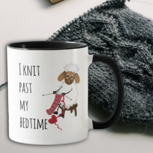 I Knit Past My Bedtime Sheep Knitting Lovers Mug