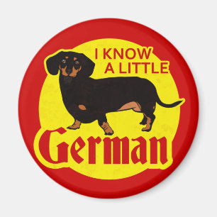 I Know A Little German Magnet