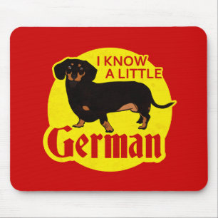I Know A Little German Mouse Mat