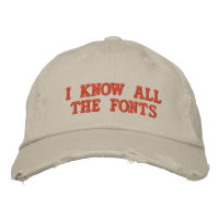 I KNOW ALL THE FONTS