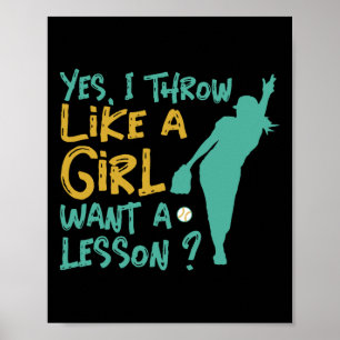 I Know I Play Like A Girl Softll Poster