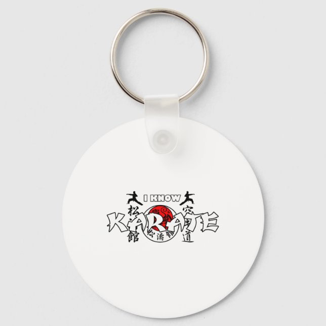 I Know Japanese Karate  Key Ring (Front)