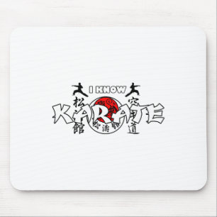 I Know Japanese Karate Mouse Mat