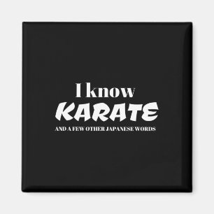I Know Karate And A Few Other Japanese Words  Magnet