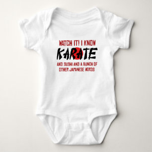 I Know Karate! And Sushi And Other Japanese Words Baby Bodysuit