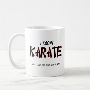 I Know Karate Funny Mug Humour