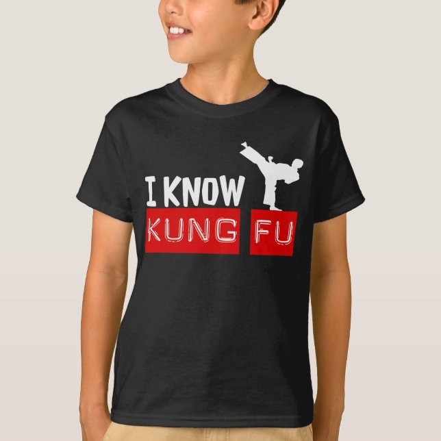 I Know KUNG FU Graphic Tee (Front)