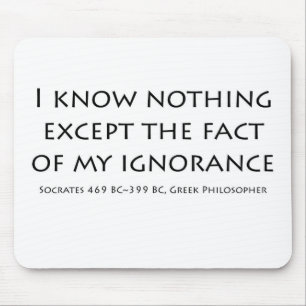 "I know nothing exept...." Mouse Mat