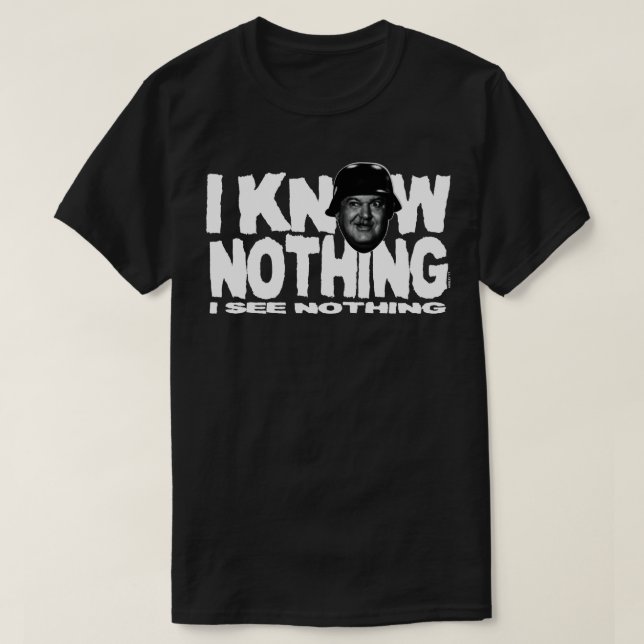 I KNOW NOTHING T-Shirt (Design Front)